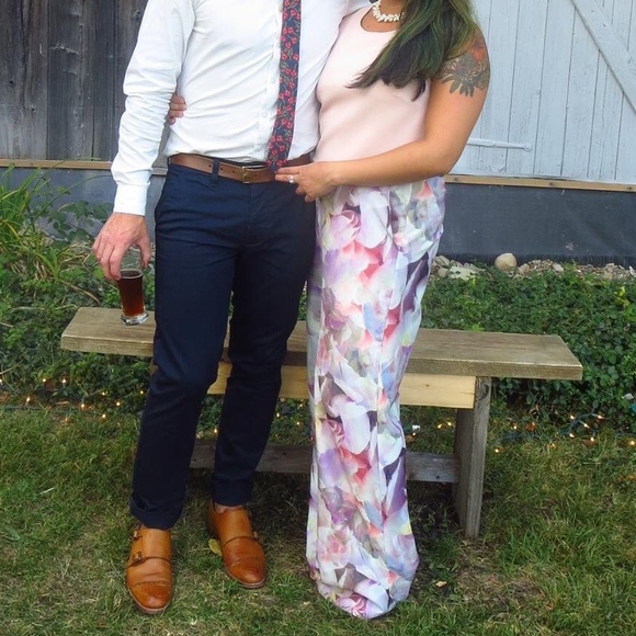 True Violet Floral Print Palazzo Pant (UK12/US8) - Picture 14 of 14